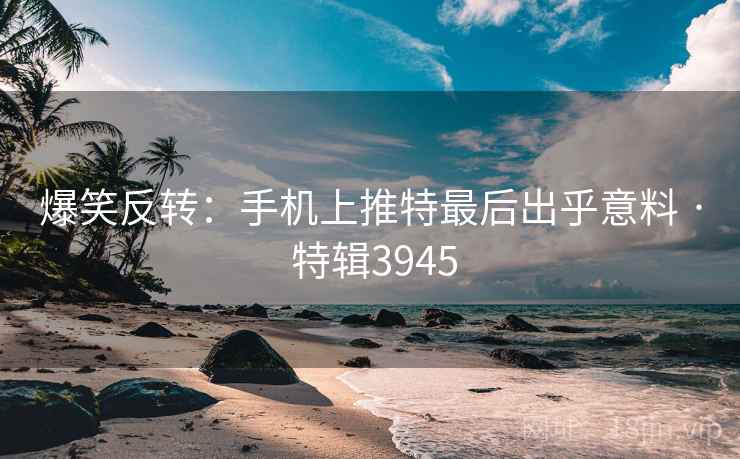 爆笑反转：手机上推特最后出乎意料 · 特辑3945