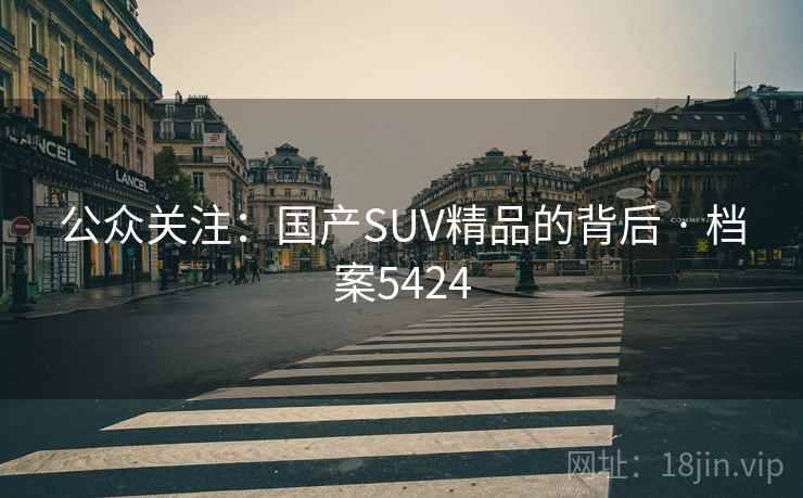 公众关注：国产SUV精品的背后 · 档案5424